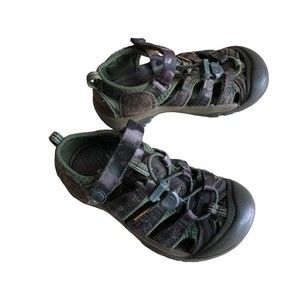 Keen Boys Green Camo Sandals Size 12
